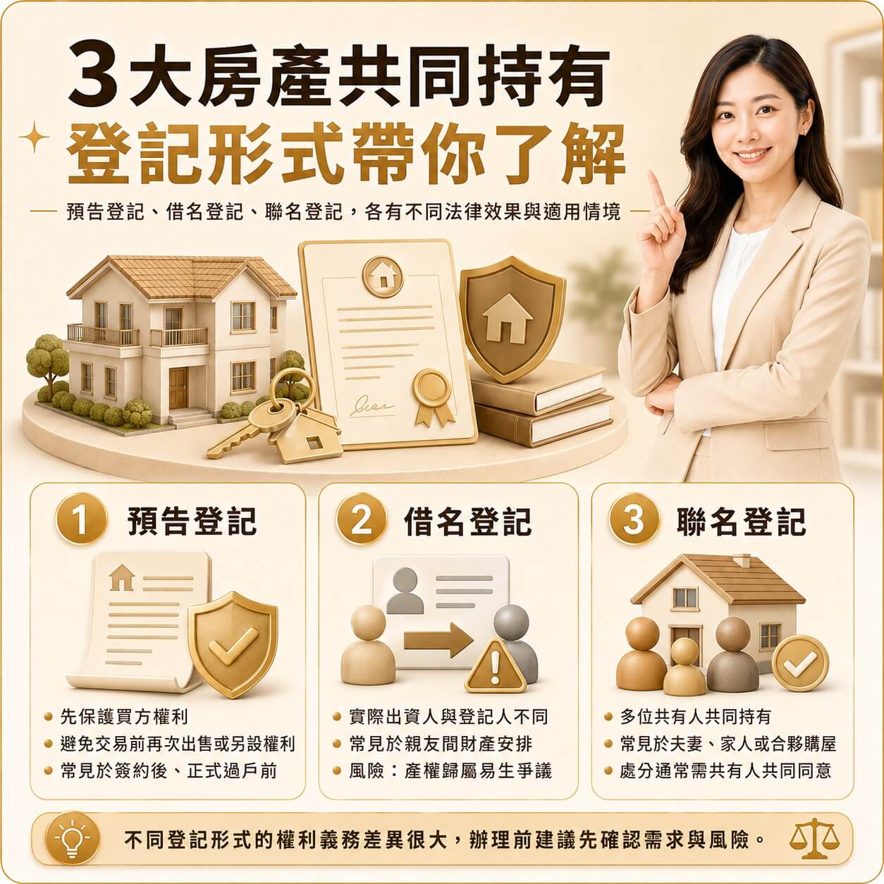 3大房產共同持有登記形式帶你了解