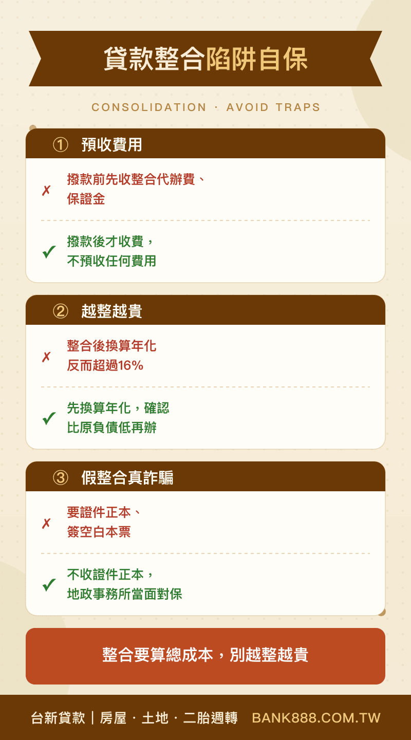 貸款整合陷阱自保