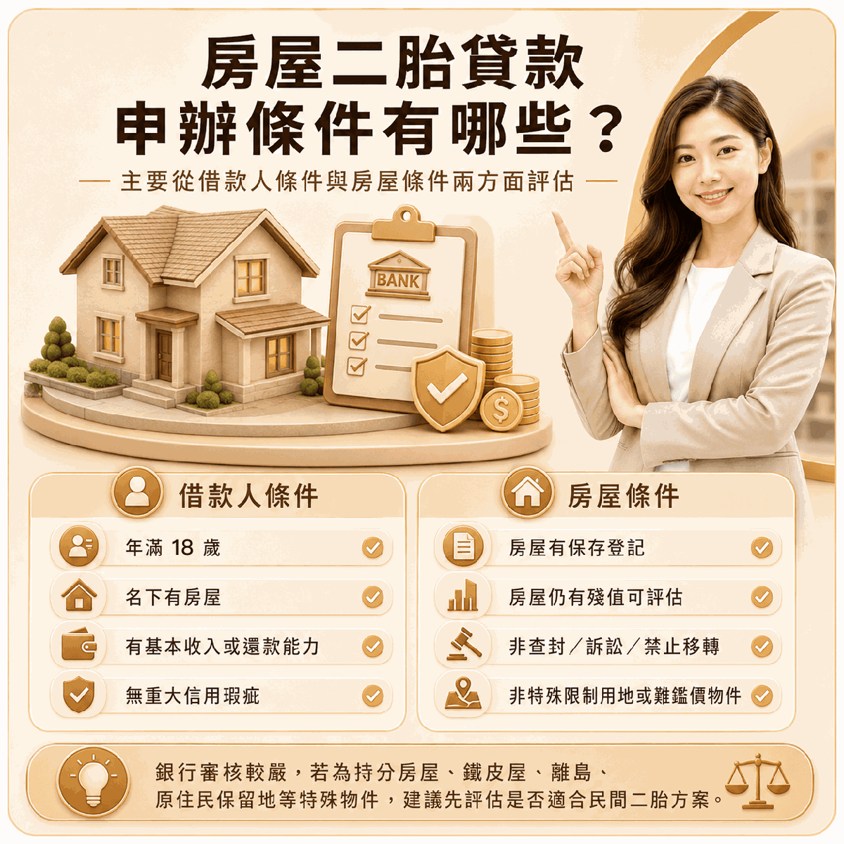 房屋二胎貸款申辦條件